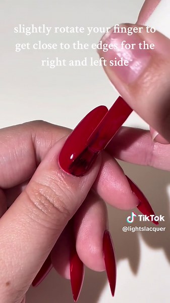 how to perfectly paint your nails using the 3 stroke method💅products used: Ace, So Over It Top Coat and Hydrating Cuticle Oil💅#nails #nailpolish #nailinspo #nailsoftiktok #nailart #nailtutorial #diynails #diymanicure #nailsathome #diynailsathome #easynails #easynailsathome #almondnails #nailhack #howto #howtopaintnails #rednails