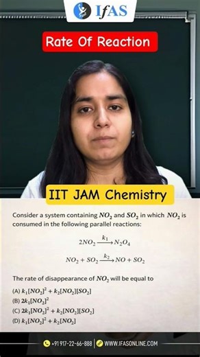 Rate Of Reaction l Chemical Kinetics l IIT JAM Chemistry l IFAS