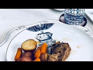 Easy pot roast recipe in cooking bag! One pan clean up * newlywed recipes