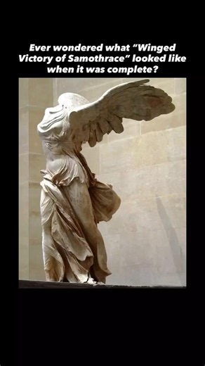 Winged Victory of Samothrace complete #history #historyshorts #nike #wingedvictory #statue #louvre