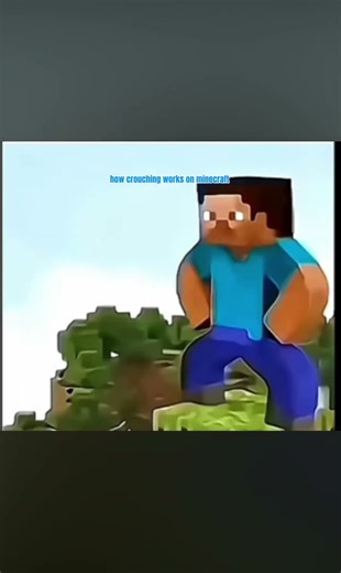 How crouching works in minecraft