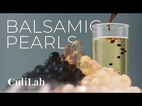 How to make Balsamic Pearls (vegan caviar) | Recipe by CuliLab