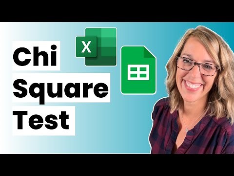 Chi Square Test with Excel or Google Sheet:, Expected Values, p-value, and Chi Square
