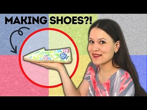 I tried SEWING my own SHOES for the first time!