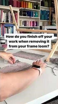 No-knot Technique for Removing your Woven Project from the Loom