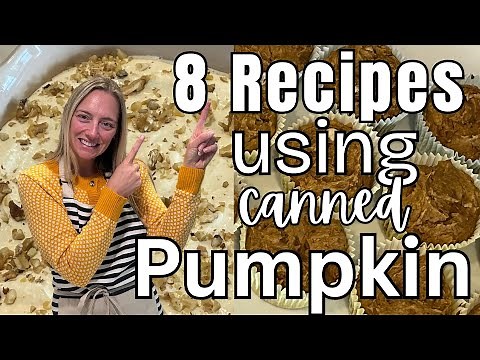 8 Easy & Delicious Recipes using canned PUMPKIN | Best Tasty & Easy Pumpkin Recipes | Molly Purcell