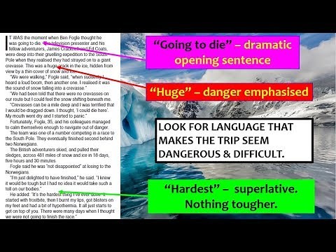 EDUQAS GCSE English Language Paper 2 Question 2 (the language question) Model Answer and tips