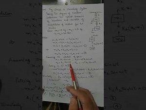 Numerical on Two degrees of freedom system Mechanical Vibrations