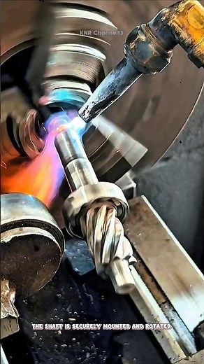 Straightening a Bent Metal Shaft#shorts #satisfying #welding #technique #working