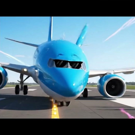 Airplane Dance Party! 🕺✈️ 3D Cartoon Plane Animation Short