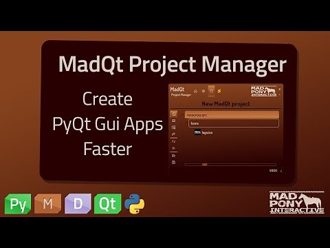 MadQt Project Manager for PyQt