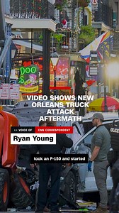 Graphic video shows victims' bodies in the street in New Orleans after police say a man in a truck drove through a crowd of people and shot police officers. At least 10 people were killed and 35 were injured in the incident. A law enforcement official told CNN the suspect is dead. Follow live updates: https://cnn.it/4gDI7lH | CNN