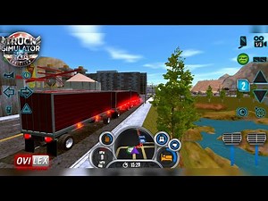 Truck Simulator USA Evolution - GamePlay #2 (Triple Trailer/ Road Train with Fully Customized Truck)