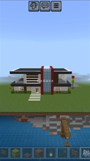 Minecraft: Tutorial Membuat Rumah Modern #shorts