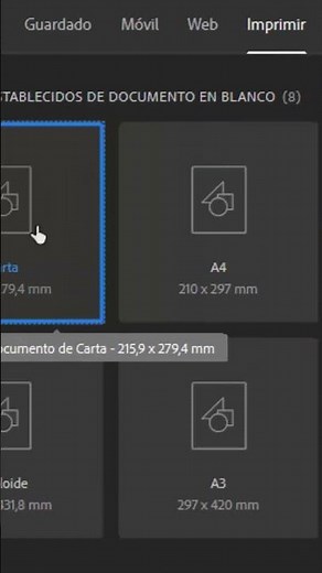 ¿Como hacer un documento tamaño carta en illustrator ? FÁCIL! #shorts