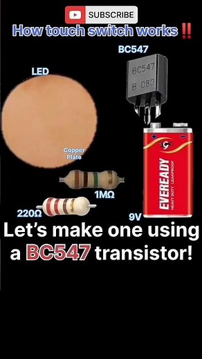 How touch switch works‼️ #electronicsbasics #electronics
