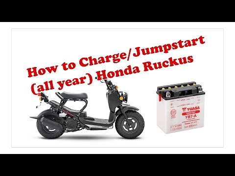 Honda Ruckus Dead Battery Charge Or Jumpstart How To DIY Repair