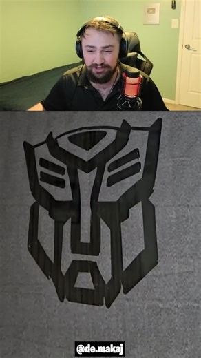 Nolan Haghian on Instagram: "How To Draw Transformers Logo With 2 Fingers!"