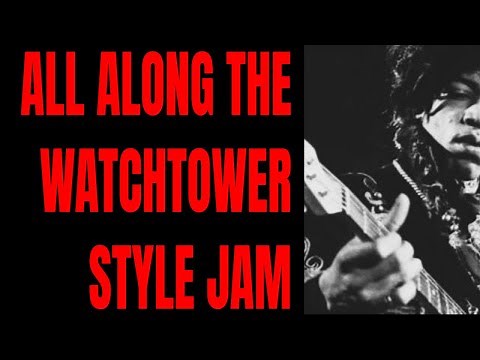 All Along The Watchtower Hendrix Style Guitar Backing Track (C Minor)