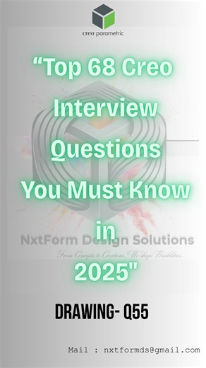NxtForm design Solutions on Instagram: "🎯 Creo — Interview Quick Test! What is break view? 💾 Save this post to revise before your next design interview ✨ Follow @NxtFormDS for daily Creo & CAD insights #CreoParametric #CADInterviewPrep #DesignEngineer #MechanicalDesign #ProductDevelopment #CADSkills #CreoTips #CADSoftware #EngineeringLife #ManufacturingDesign #EngineeringInterview #CreoExpert #3DEngineering #cadworkflow #engineeringcareers #mechanicalengineeringstudents #creodrawing #cadengine