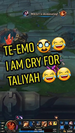 TE-EMO 🥸😂🤣 #leagueoflegends #YourLoLSupport #teemo GAMEPLAY: LLooFF
