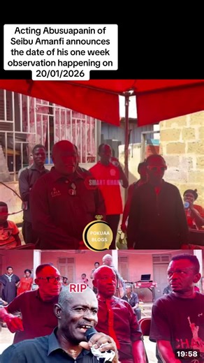 One Week Observation Date Announced by Acting Abusuapanin