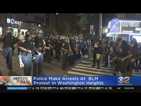 Police Make Arrests At BLM Protest In Washington Heights
