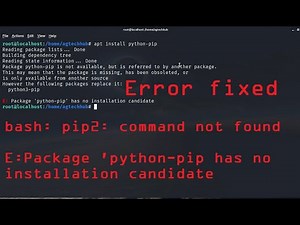 How to install Pip2 | bash: pip2 command not found fixed | Kali2020