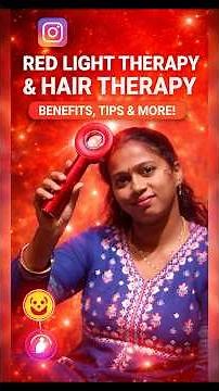 Red Light Therapy Secret for Hair Growth 💖 STOP Hair Fall FAST 😳#Viralredlighttherapy