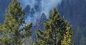 Officials respond to fire in Lakeside