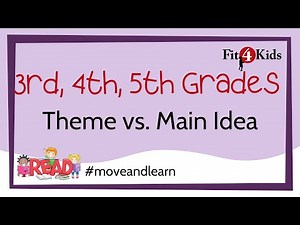3rd, 4th, & 5th Grade Reading - Theme vs Main Idea - WI