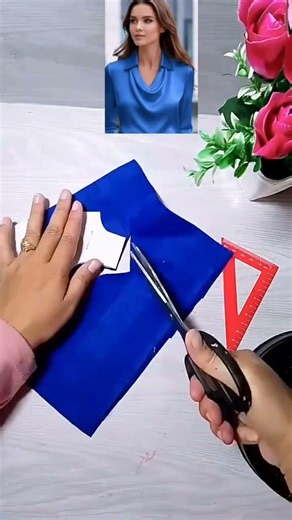 Cowl Neck Blouse Tutorial #cowlneck #tutorial #neckline