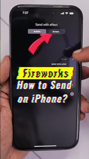 How to Send FIREWORKS 🔥 on iPhone Text Message?
