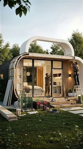 Abandoned Eco Pod to Futuristic Smart Home Transformation 🌿🏠 #hometransformation #houseinteriors