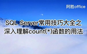 SQL Server常用技巧大全之深入理解count(*)函数的用法
