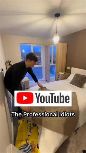 Professional Idiots on Instagram: "We kicked our parents out to build their DREAM HOME - Day 45 ❤️ Today is the last day and we are finishing our parents bed room!! It is all chaos in the house today trying to get it finished for tomorrow! Make sure you subscribe to our YOUTUBE CHANEL - The Professional Idiots - because tomorrow we are posting the video we’ve all been waiting for…. Our parents reaction to their dream home! You aren’t going to want to miss it!! #reveal #home #homemakeover #bedroo