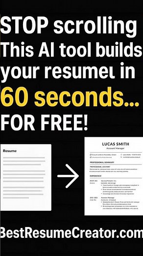 build free resume Now ! #careeradvice