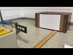 Higher Physics: Demo to determine the wavelength of laser light. (using interference)