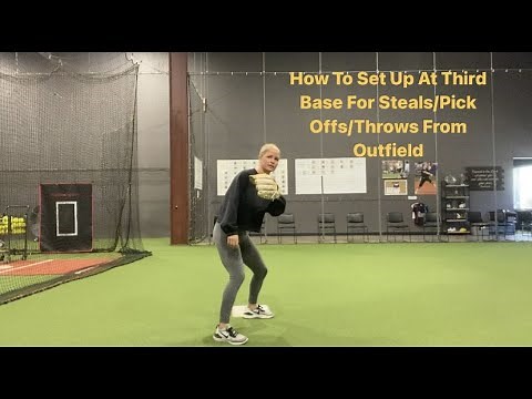How To Set Up At Third Base for Steals/Pick Offs/Throws From Outfield