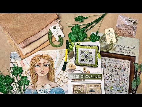 Flosstube Video #106 - February/March Cross Stitching & Crafting