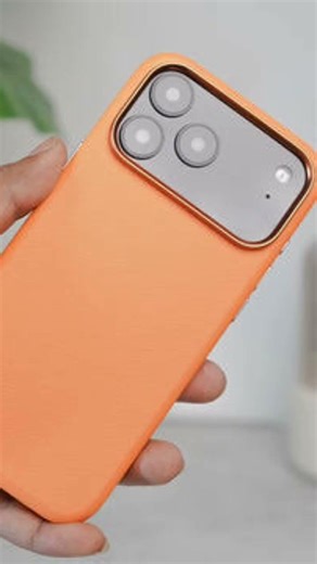 Iphone 17 Max Pro Orange Edition Back case Silicon With Camera Protection...