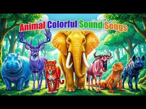 Animal Colorful Sound Songs | Animal Songs | Zazzy Melody