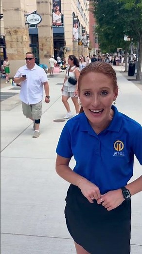 Channel 11's Addison Albert speaks with Noah Kahan fans outside PNC Park