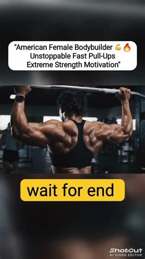 "American Female Bodybuilder 💪🔥 Unstoppable Fast Pull-Ups | Extreme Strength Motivation"