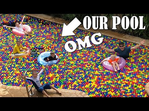 HUGE Swimming Pool Ball Pit