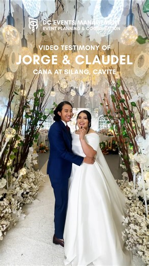 From candid laughs to heartfelt words 💕 Here’s a glimpse of Jorge and Claudel’s fun-loving dynamic — and their touching words for DC Events Management. Thank you for trusting us to make your wedding day as joyful and seamless as your love story! 💍✨ Venue: Cana At Silang #DCEventsManagement Coordinator Dhon Conwi #WeddingTestimonial #LoveAndLaughter #ClientLove #WeddingCoordinatorsPH | DC Events Management