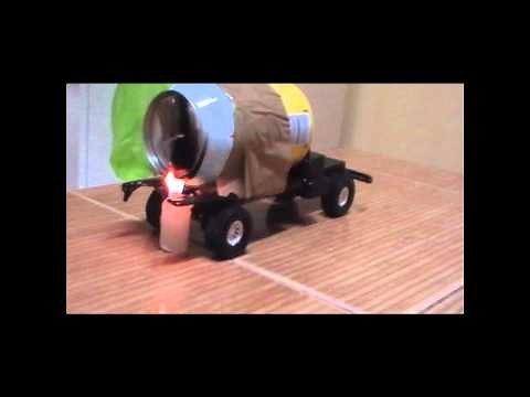 Demostración de como funciona un tren a vapor
