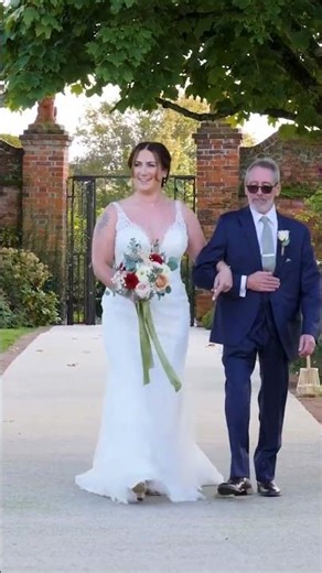 Bride Walks Down The Aisle