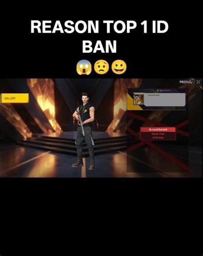 REASON TOP 1 PLAYER ID BAN😱🔥#shortvideo #viralshorts #freefire