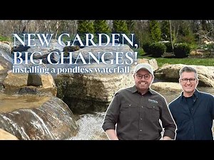 Transforming Our New Garden with a Pondless Waterfall 💦 First Step in the West Side Garden Re-Design